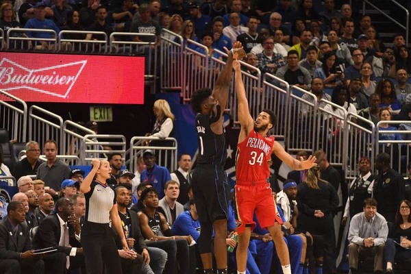 Orlando Magic Acoge Los Pelícanos Louisiana Amway Center Orlando Florida — Foto de Stock