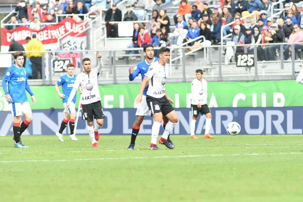 Rangers Corinthians Durante Copa Flórida Spectrum Stadium Janeiro 2018 Orlando — Fotografia de Stock