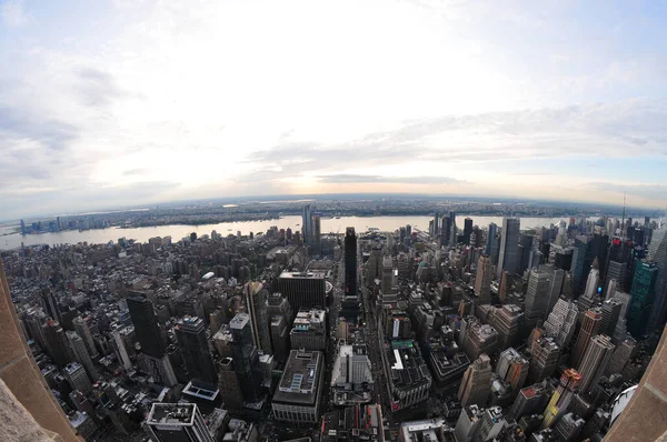 Vidvinkel Utsikt Över New York City Den Maj 2016 — Stockfoto