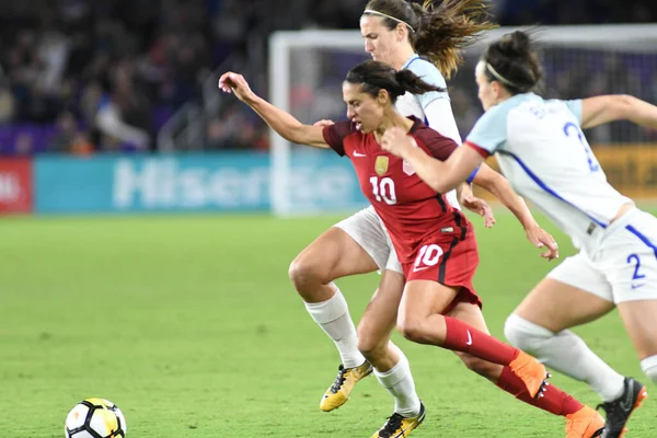 ABD, 7 Mart 2018 tarihinde Orlando City Stadyumu 'ndaki SheBelives Kupası' nda İngiltere ile karşı karşıya geldi..  