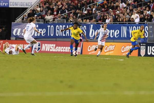 Shebelieves Cup Finale Met Usa Brazilië Raymond James Stadium Tampa — Stockfoto