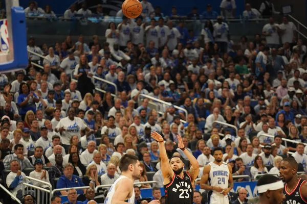 Orlando Magic Hospeda Toronto Rapters Durante Playoff Nba Amway Arena — Fotografia de Stock