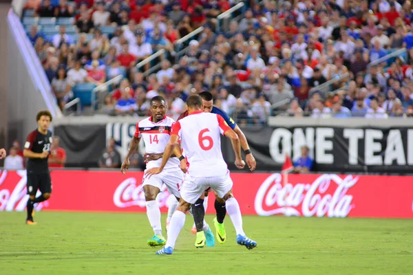 Amerikai Futball Csapat Házigazda Trinidad Tobago Everbank Field Jacksonville Florida — Stock Fotó