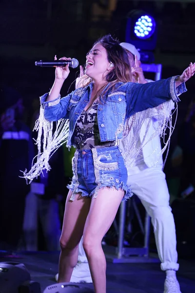 Singer Ally Brooke Post Match Concert Presenteras Pepsi Exploria Stadium — Stockfoto