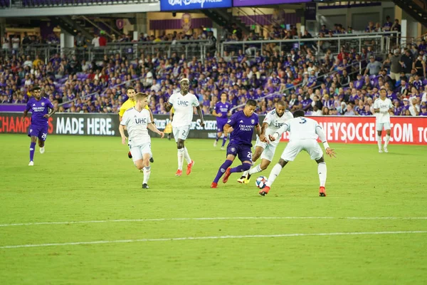 Orlando City Accueille Révolution Nouvelle Angleterre Lors Open Cup Des — Photo