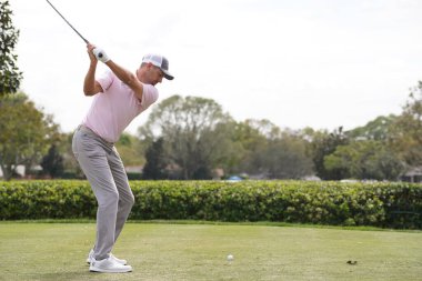 8 Mart 2020 'de Orlando Florida' daki Bay Hill Kulübü 'nde Arnold Palmer Davetiye Turu sırasında.  