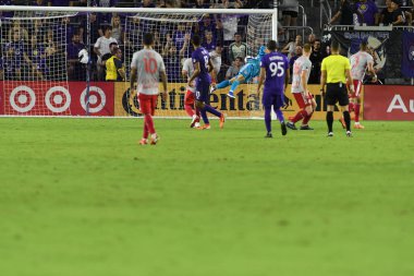 Orlando City 21 Temmuz 2019 tarihinde Florida, Orlando 'da Exploria Stadyumu' nda New York Red Bulls 'a ev sahipliği yaptı..