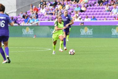 Orlando Pride 21 Temmuz 2018 'de Orlando Florida' daki Exploria Stadyumu 'nda Seattle Reign FC' ye ev sahipliği yapmaktadır. Fotoğraf: Marty Jean-Louis