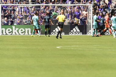 Orlando City SC 20 Nisan 2019 'da Orlando City Stadyumu' nda Vancouver Whitecaps 'a ev sahipliği yapıyor..  