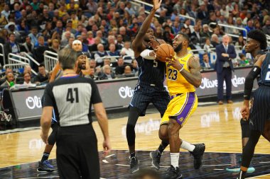 Orlando Magic 11 Aralık 2019 Çarşamba günü Orlando Forida 'daki Amway Center' da Los Angeles Lakers 'a ev sahipliği yaptı..  