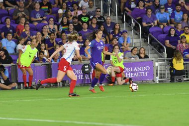 Orland Pride, 25 Ağustos 2018 'de Orlando Florida' daki Exploria Stadyumu 'nda Chicago Red Stars' a ev sahipliği yapıyor..  
