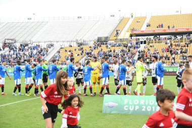 13 Ocak 2018 'de Orlando Florida' daki Spektrum Stadyumu 'nda düzenlenen Florida Kupası' nda Korucular Corinthianlara karşı..