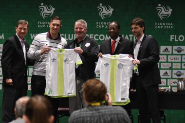 Basın Konferansı futbolcularının görüntüsü