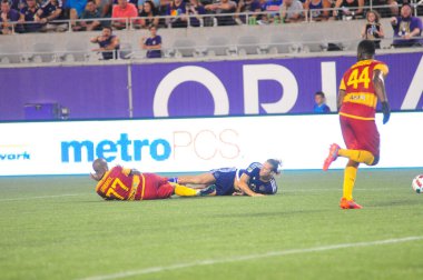 Orlando City SC, 29 Haziran 2016 'da Orlando Florida' daki Kamp Dünyası Stadyumu 'nda Fort Lauderdale Strikers' a ev sahipliği yaptı..