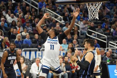 Orlando Magic 28 Şubat 2020 tarihinde Orlando Florida 'da Amway Center' da Minnesota Timberwolves 'a ev sahipliği yapar..  