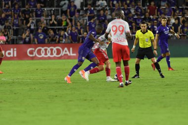 Orlando City 21 Temmuz 2019 tarihinde Florida, Orlando 'da Exploria Stadyumu' nda New York Red Bulls 'a ev sahipliği yaptı..