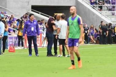 Orlando City, 31 Mart 2018 'de Orlando Florida' daki Exploria Stadyumu 'nda New York Red Bulls' a ev sahipliği yaptı..  