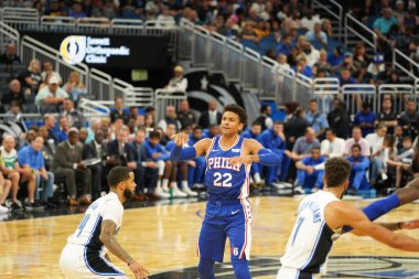 Orlando Magic 13 Ekim 2019 'da Florida, Orlando' daki Amway Center 'da Philadelphia 76ers' a ev sahipliği yaptı.. 