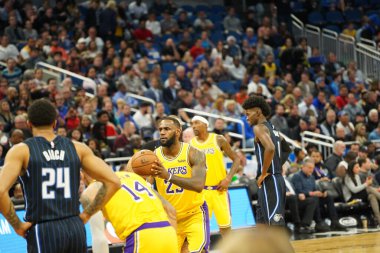 Orlando Magic 11 Aralık 2019 Çarşamba günü Orlando Forida 'daki Amway Center' da Los Angeles Lakers 'a ev sahipliği yaptı. Fotoğraf: Marty Jean-Louis