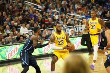 Orlando Magic 11 Aralık 2019 Çarşamba günü Orlando Forida 'daki Amway Center' da Los Angeles Lakers 'a ev sahipliği yaptı..  
