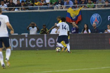 Paris Saint-Germain, Tottenham Hotspur 'a karşı 22 Temmuz 2017' de Orlando Florida 'daki Citrus Bowl' da. 