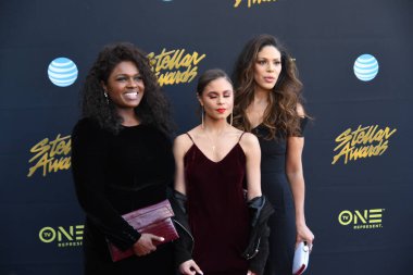 24 Mart 2018 Cumartesi günü Las Vegas 'taki Orleans Resort' ta düzenlenen 33. Yıldız Ödülleri Kırmızı Halı sırasında ünlüler.