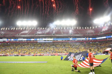 ABD Kolombiya 'ya karşı Raymond James Stadyumu' nda 11 Ekim 2018 'de. 