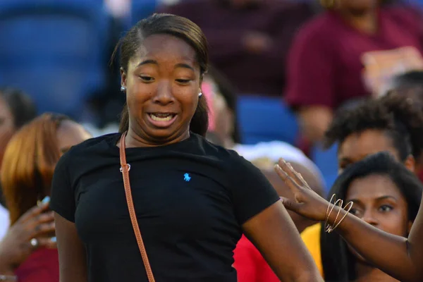 Florida Rattlers Enfrentar Bethune Cookman Wildcats Durig Clássicos Flórida Estádio — Fotografia de Stock