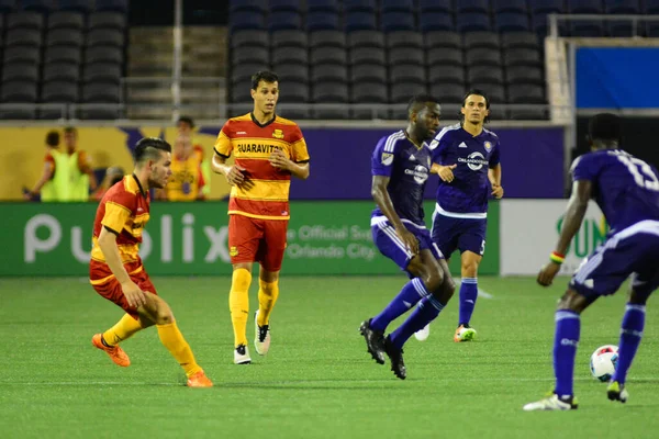 Orlando City Gastheer Van Het Fort Lauderdale Strikers Camping World — Stockfoto