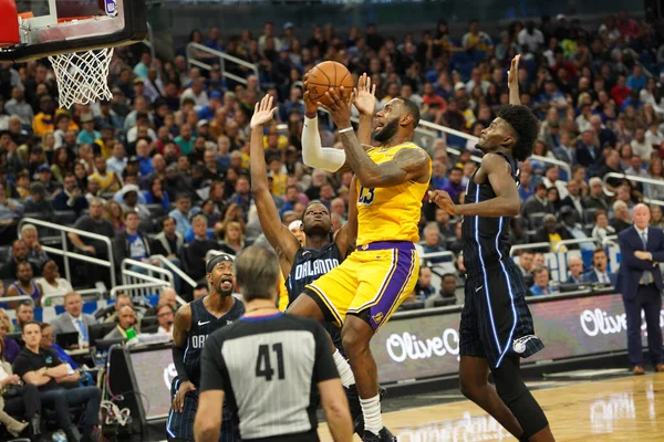 Orlando Magic Otthont Lakers Amway Center Orlando Forida Szerdán 2019 — Stock Fotó