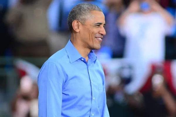 Präsident Barack Obama Spricht Bei Einer Wahlkampfveranstaltung Osceola Heritage Park — Stockfoto