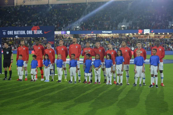 Equipo Nacional Masculino Los Estados Unidos Acoge Selección Nacional Ecuador — Foto de Stock