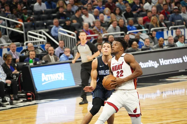 Orlando Magic Host Miami Heat Amway Center Orlando Florida Saturday — Stock Photo, Image