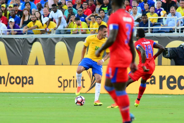 Brazília Szembesül Haitivel Copa America Centenario Alatt Orlando Floridában Camping — Stock Fotó