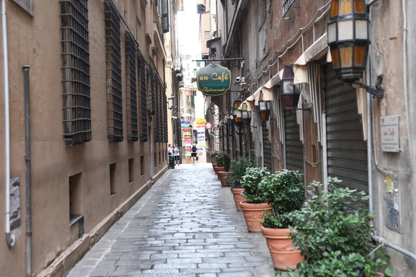 Gatuvy Med Fasader Vackra Byggnader Stadsutsikt Italien — Stockfoto