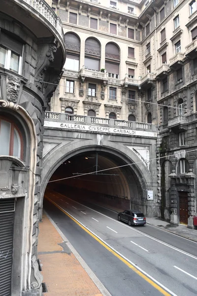 Cenova Talya Nın Güzel Şehrinde Tünel Manzarası — Stok fotoğraf