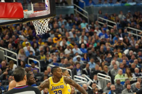 Orlando Magic Acoge Los Angeles Lakers Amway Center Orlando Forida —  Fotos de Stock