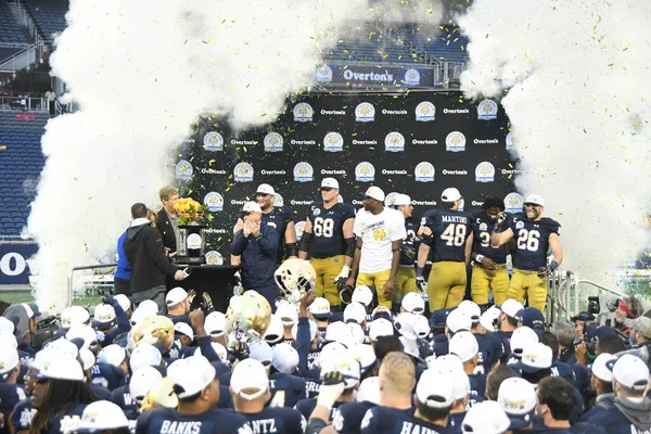 Notre Dame Tvář Lsu Během Citrus Bowl Stadionu Camping World — Stock fotografie