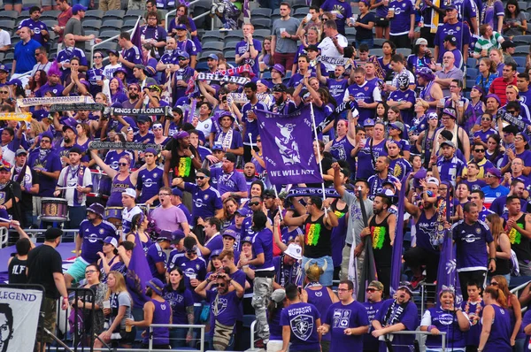 Orlando City Hospeda Sporting Kansas City Camping World Stadium Orlando — Fotografia de Stock