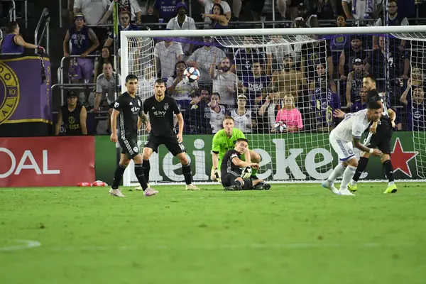 Orlando City Φιλοξενεί Sporting Kansas Στο Exploria Stadium Την Τετάρτη — Φωτογραφία Αρχείου