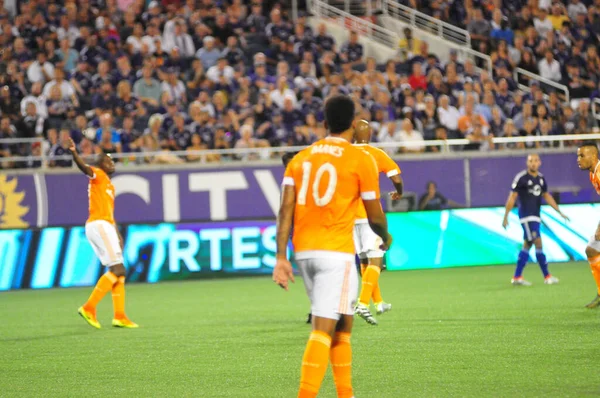 Orlando City Hostí Houston Dynamo Července 2016 Stadionu Camping World — Stock fotografie