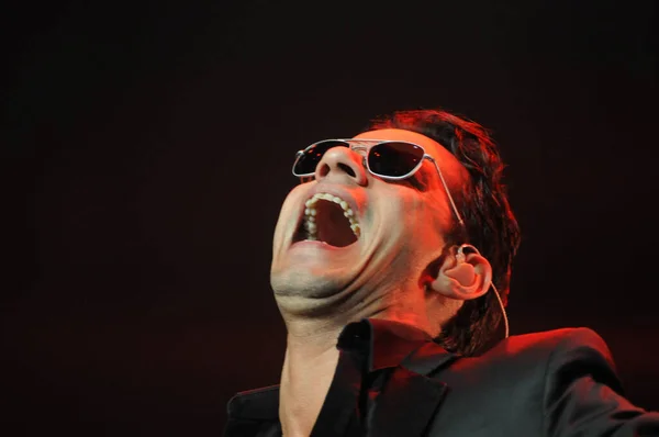 Cantor Latino Marc Anthony Realiza Amway Center Orlando Florida Outubro — Fotografia de Stock