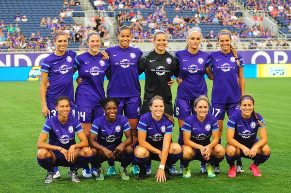 Orlando Pride Accueille Washington Spirit Camping World Stadium Orlando Floride — Photo