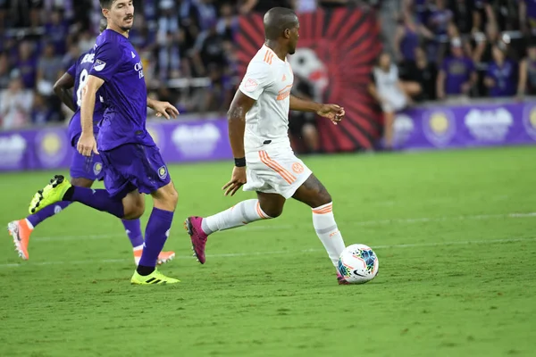 Orlando City SC, 6 Ağustos Salı günü Orlando Florida 'daki Exploria Stadyumu' nda oynanan ABD Kupası sırasında Atlanta United FC 'ye ev sahipliği yaptı..
