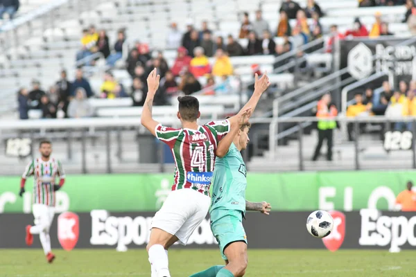 Fluminense Barcelona Durante Copa Florida Spectrum Stadium Enero 2018 Orlando — Foto de Stock