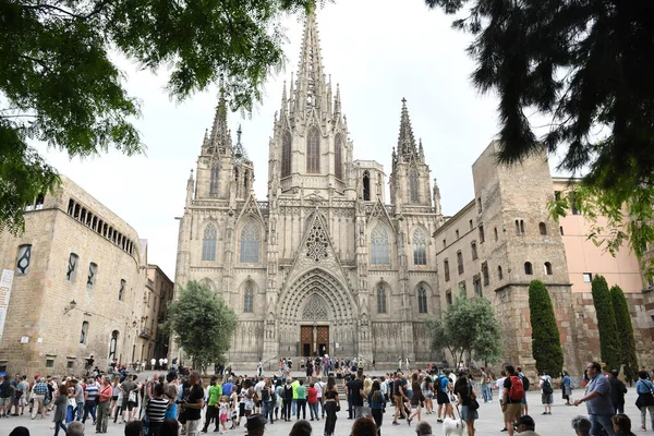 Kilátás Templom Expiatori Szent Család Barcelona — Stock Fotó