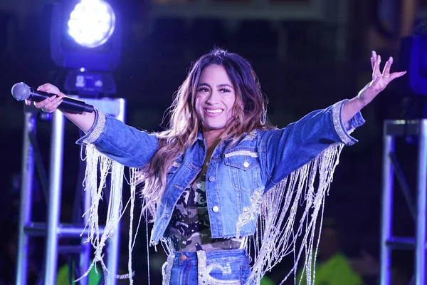 Τραγουδίστρια Ally Brooke Post Match Concert Παρουσιάζεται Από Την Pepsi — Φωτογραφία Αρχείου