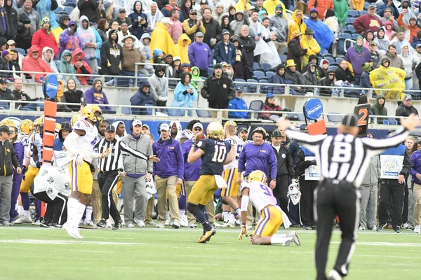 Notre Dame Face Lsu Citrus Bowl Camping World Stadium Orlando — Stock Photo, Image