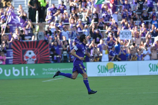 Orlando City Hostí Colorado Rapids Stadionu Orlando City Orlandu Floridě — Stock fotografie