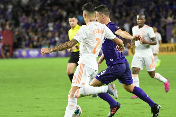 Orlando City SC, 6 Ağustos Salı günü Orlando Florida 'daki Exploria Stadyumu' nda oynanan ABD Kupası sırasında Atlanta United FC 'ye ev sahipliği yaptı..